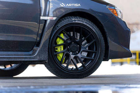 1 2019 Wrx Sti Subaru Base Stock Air Suspension Artisa Artformed Elder Black