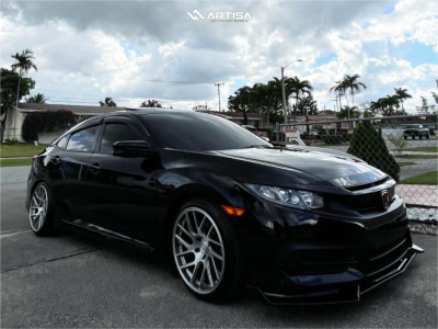 1 2017 Civic Honda Ex Bc Racing Coilovers Artisa Artformed Elder Silver