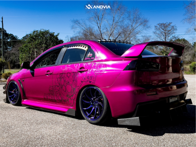 1 2013 Lancer Mitsubishi Evolution Gsr Air Lift Performance Air Suspension Anovia Night Blue