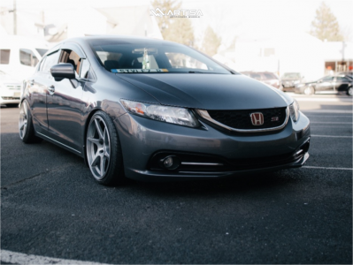 2015 Honda Civic - 18x9.5 30mm - Anovia Titan - Coilovers - 225/35R18