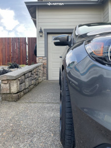 1 2016 Focus Ford St Stock Air Suspension Artisa Artformed Kinetic Matte Black