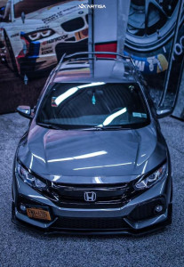 1 2016 Civic Honda Sport D2 Racing Coilovers Artisa Artformed Titan Silver