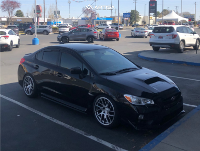 2017 Subaru WRX - 18x9.5 35mm - Anovia Elder - Coilovers - 245/40R18