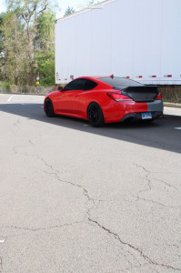 1 2011 Genesis Coupe Hyundai 20t R Spec Raceland Coilovers Artisa Artformed Night Black