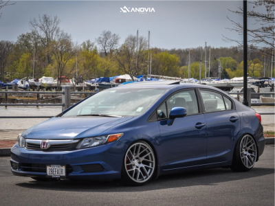 1 2012 Civic Honda Ex D2 Racing Coilovers Anovia Elder Silver