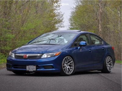 1 2012 Civic Honda Ex D2 Racing Coilovers Anovia Elder Silver