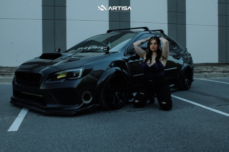 1 2016 Wrx Subaru Premium Airtekk Air Suspension Artisa Artformed Night Black