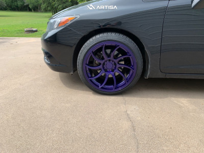 1 2012 Civic Honda Si Stock Air Suspension Artisa Artformed Night Blue