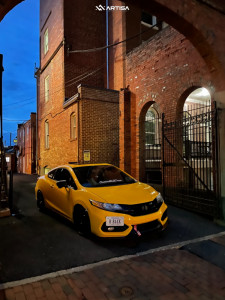 1 2014 Civic Honda Si Tein Coilovers Artisa Artformed Titan Black