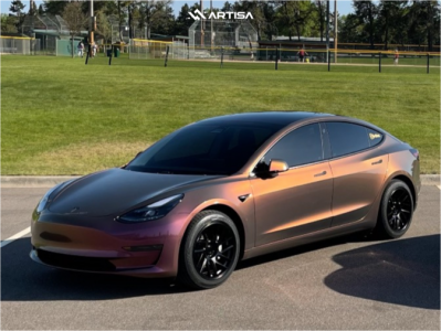 1 2020 3 Tesla Performance Stock Air Suspension Artisa Artformed Elder Black