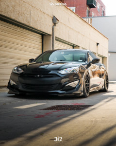 1 2013 Genesis Coupe Hyundai 20t Premium Air Lift Performance Air Suspension Artisa Artformed Elder Black