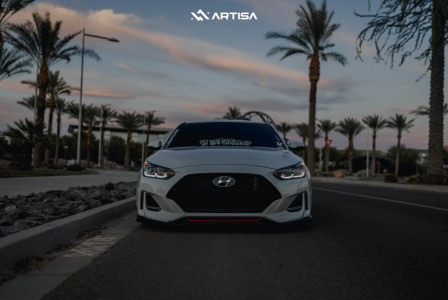 1 2020 Veloster Hyundai Turbo R Spec Bc Racing Coilovers Artisa Artformed Titan Silver