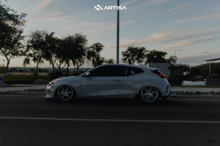 1 2020 Veloster Hyundai Turbo R Spec Bc Racing Coilovers Artisa Artformed Titan Silver