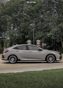 1 2018 Civic Honda Sport Stock Air Suspension Artisa Artformed Elder Silver