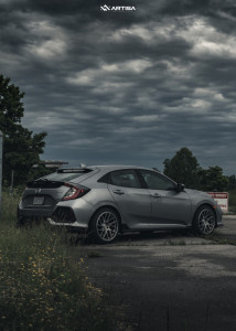 1 2018 Civic Honda Sport Stock Air Suspension Artisa Artformed Elder Silver