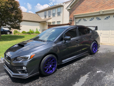 2017 Subaru WRX - 18x9.5 35mm - Anovia Night - Stock Suspension - 235/40R18
