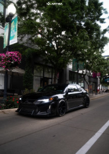 2014 Scion tC - 18x9.5 15mm - Anovia Titan - Coilovers - 225/45R18