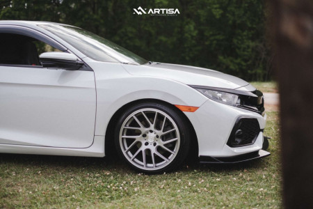 1 2019 Civic Honda Si Bc Racing Lowering Springs Artisa Artformed Elder Silver