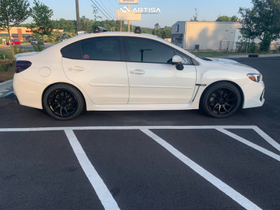 1 2018 Wrx Subaru Limited Fortune Auto Coilovers Artisa Artformed Night Black