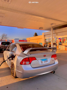 1 2007 Civic Honda Si 4dr Sedan 20l 4cyl 6m Rev9 Hyper Street Coilovers Coilovers Artisa Artformed Night Black