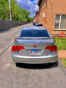 1 2007 Civic Honda Si 4dr Sedan 20l 4cyl 6m Rev9 Hyper Street Coilovers Coilovers Artisa Artformed Night Black