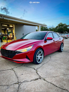 1 2021 Elantra Hyundai Sel Stock Air Suspension Artisa Artformed Titan Silver