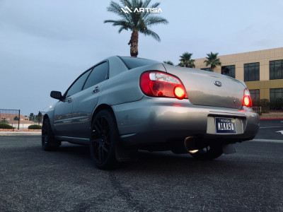 1 2007 Impreza Subaru 25i Stock Air Suspension Artisa Artformed Elder Black