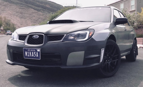 1 2007 Impreza Subaru 25i Stock Air Suspension Artisa Artformed Elder Black