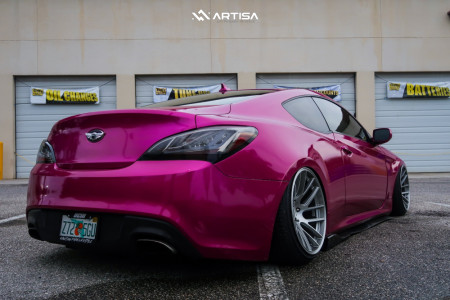 1 2011 Genesis Coupe Hyundai 20t Premium Air Lift Performance Air Suspension Artisa Artformed Elder Silver