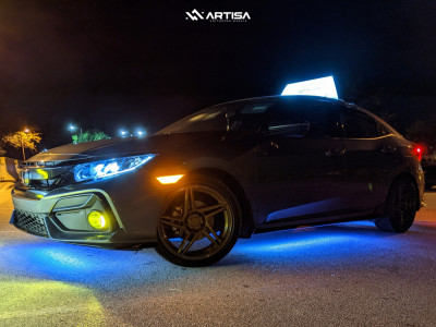 1 2021 Civic Honda Sport Stock Air Suspension Artisa Artformed Carrier Bronze