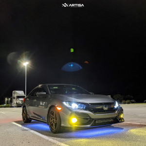 1 2021 Civic Honda Sport Stock Air Suspension Artisa Artformed Carrier Bronze