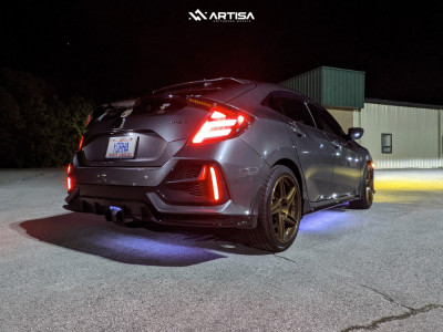 1 2021 Civic Honda Sport Stock Air Suspension Artisa Artformed Carrier Bronze