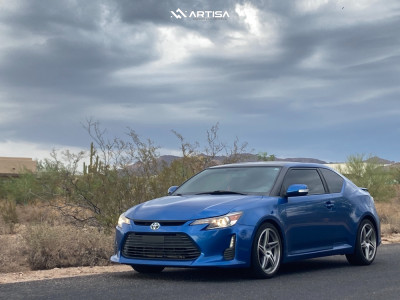 2016 Scion tC - 18x8.5 35mm - Anovia Carrier - Lowering Springs - 235/40R18