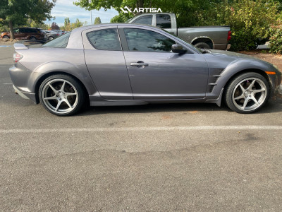 1 2007 Rx 8 Mazda Base Stock Air Suspension Artisa Artformed Titan Silver