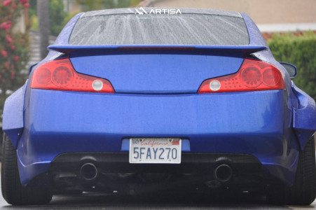 1 2004 G35 Infiniti Rwd 2dr Coupe W Leather 35l 6cyl 5a Megan Racing Coilovers Artisa Artformed Elder Black