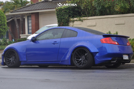 1 2004 G35 Infiniti Rwd 2dr Coupe W Leather 35l 6cyl 5a Megan Racing Coilovers Artisa Artformed Elder Black