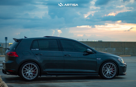 1 2017 Gti Volkswagen Se Emmanueledesign Lowering Springs Artisa Artformed Elder Silver