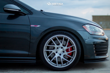 1 2017 Gti Volkswagen Se Emmanueledesign Lowering Springs Artisa Artformed Elder Silver