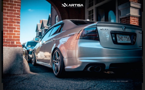 1 2008 Tl Acura Type S Tein Coilovers Artisa Artformed Carrier Silver