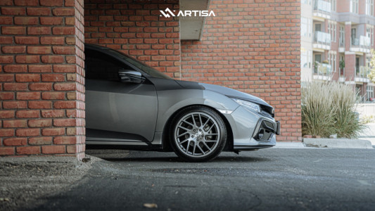 1 2018 Civic Honda Sport Touring Hr Lowering Springs Artisa Artformed Elder Brushed Apollo Silver