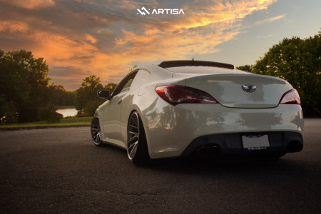 1 2012 Genesis Coupe Hyundai 38 R Spec Bc Racing Coilovers Artisa Artformed Elder Brushed Apollo Silver