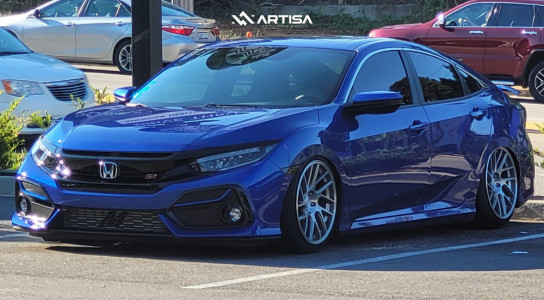 1 2020 Civic Honda Si Air Lift Performance Air Suspension Artisa Artformed Elder Brushed Apollo Silver