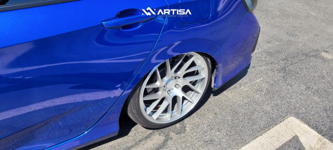 1 2020 Civic Honda Si Air Lift Performance Air Suspension Artisa Artformed Elder Brushed Apollo Silver