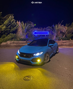 1 2019 Civic Honda Si Bc Racing Coilovers Artisa Artformed Elder Brushed Apollo Silver