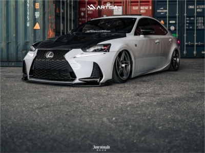 1 2017 Is200t Lexus F Sport Air Lift Performance Air Suspension Artisa Artformed Carrier Brushed Apollo Silver