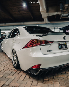 1 2017 Is200t Lexus F Sport Air Lift Performance Air Suspension Artisa Artformed Carrier Brushed Apollo Silver