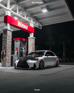 1 2017 Is200t Lexus F Sport Air Lift Performance Air Suspension Artisa Artformed Carrier Brushed Apollo Silver