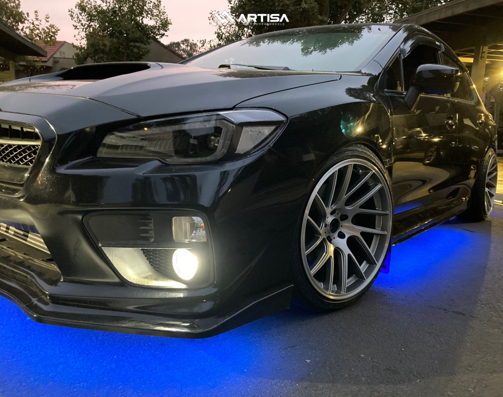 2017 Subaru WRX - 19x9.5 15mm - Anovia Elder - Coilovers - 225/40R19