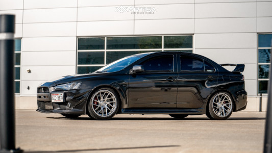 1 2012 Lancer Mitsubishi Evolution Gsr Truhart Coilovers Artisa Artformed Elder Brushed Apollo Silver