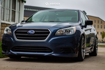 2017 Subaru Legacy - 18x9.5 35mm - Anovia Elder - Coilovers - 235/40R18